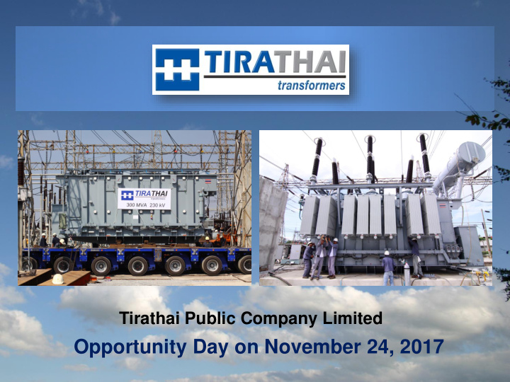 opportunity day on november 24 2017