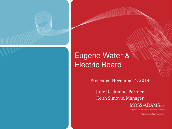eugene water electric board
