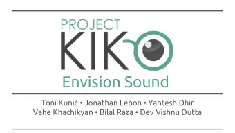 Envision Sound  Toni Kuni  Jonathan Lebon  Yantesh Dhir  Vahe Khachikyan  Bilal Raza