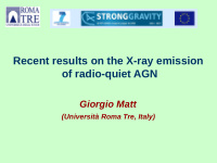 recent results on the x ray emission of radio quiet agn