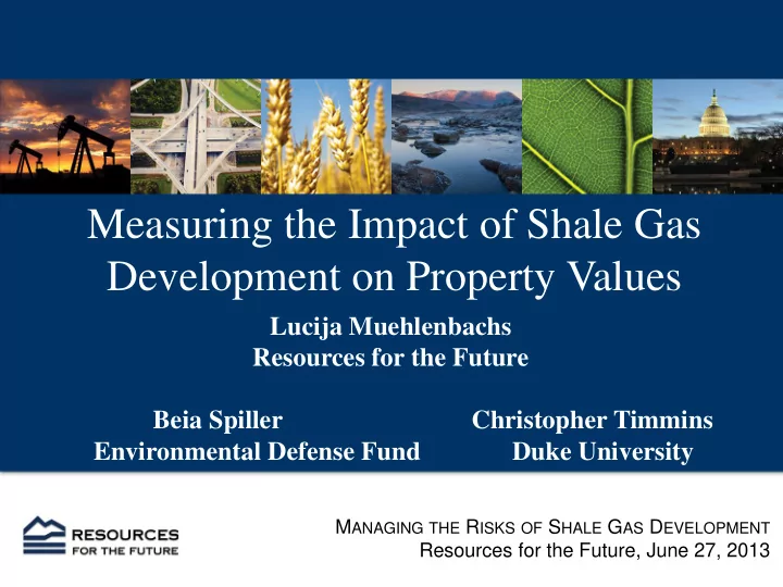 development on property values