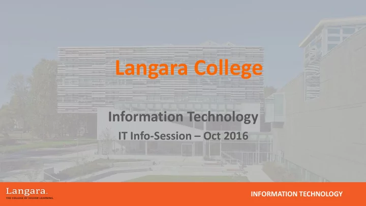 langara college