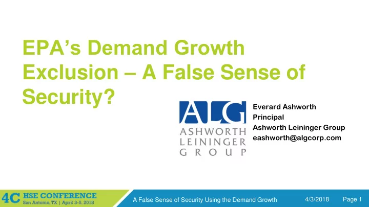 exclusion a false sense of