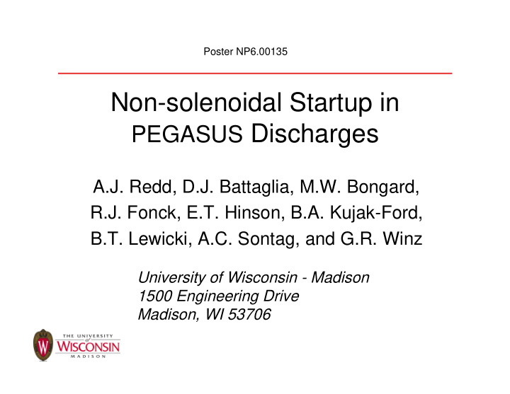 non solenoidal startup in pegasus discharges