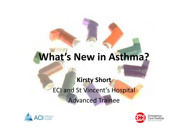 what s new in asthma