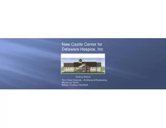New Castle Center for  Delaware Hospice, Inc  Zachary Klixbull  Penn State University
