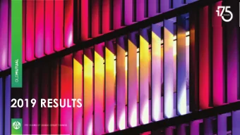 2019 RESULTS  AGENDA  1  2019 OVERVIEW  Group Interim CEO  2  FINANCIAL REVIEW  Group CFO  3  Group