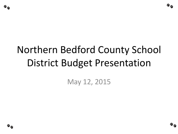 district budget presentation