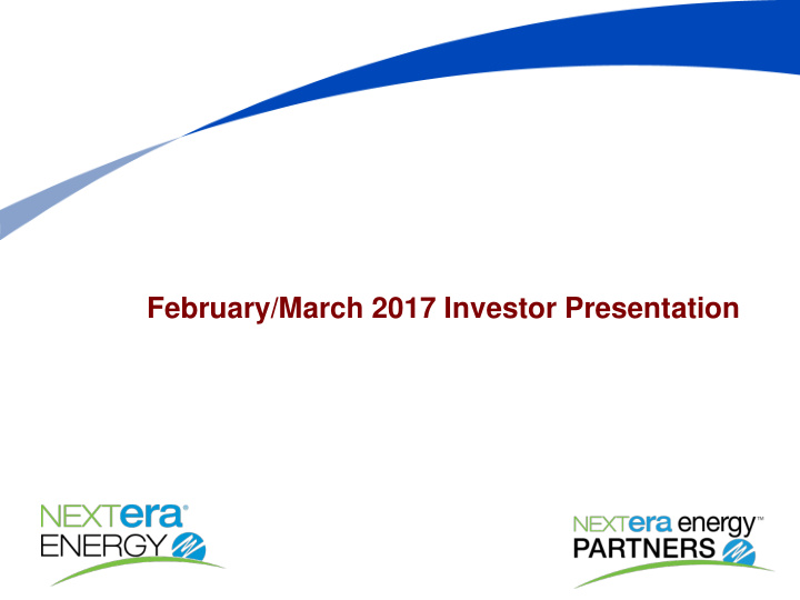 february march 2017 investor presentation