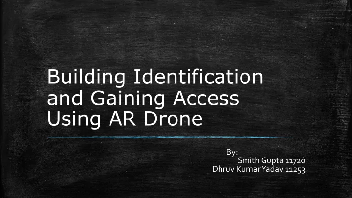 building identification