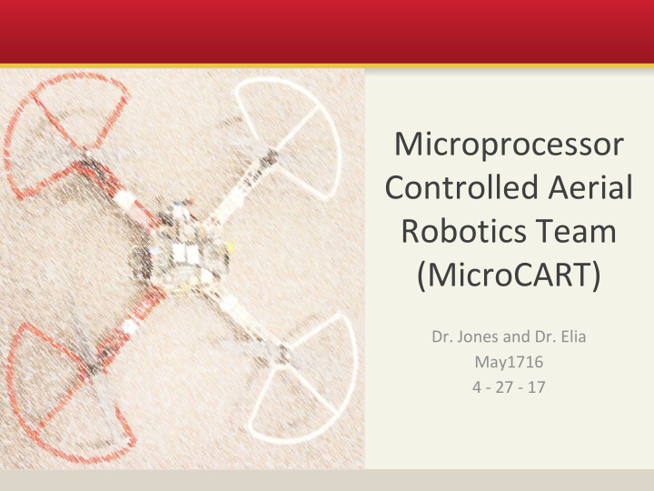 microprocessor controlled aerial robotics team microcart