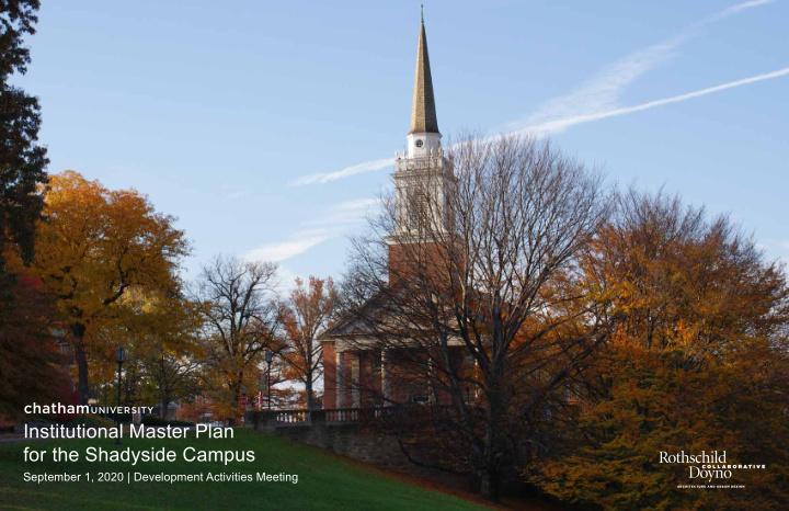 institutional master plan for the shadyside campus