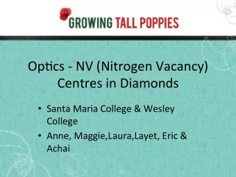 Op#cs  -  NV  (Nitrogen  Vacancy)    Centres  in  Diamonds    Santa