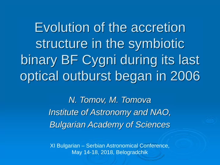 xi bulgarian serbian astronomical conference may 14 18