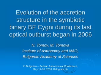 XI Bulgarian  Serbian Astronomical Conference,  May 14-18, 2018, Belogradchik Components :