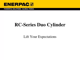 RC-Series Duo Cylinder  Lift Your Expectations  Lift Your Expectations  RC-series Duo Cylinder