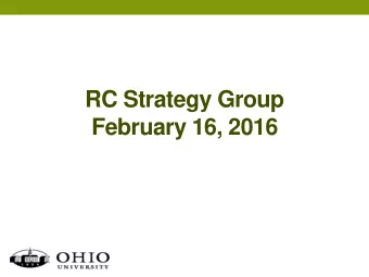 RC Strategy Group  February 16, 2016  2  Agenda  Chart of Accounts Update  Grants Accounting