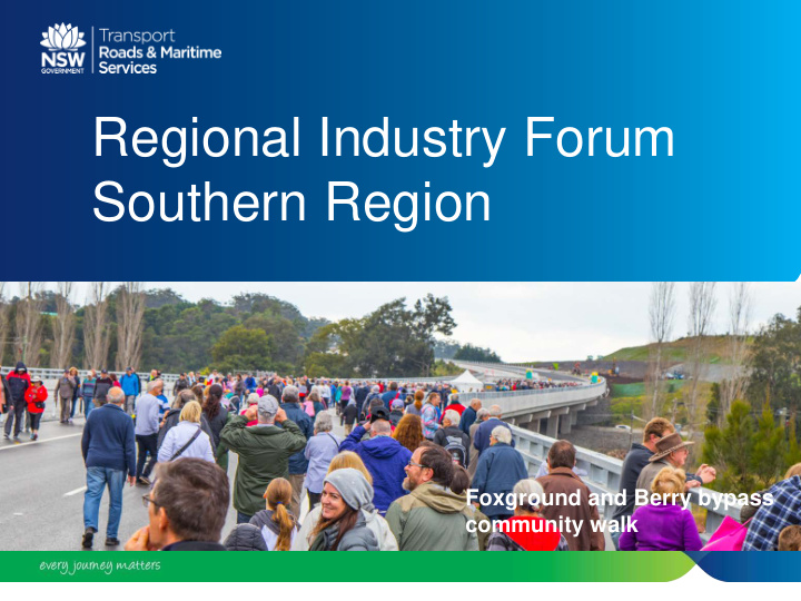 regional industry forum southern region