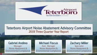 Tete  terbor  rboro  Ai  Airport  ort  Noise  se  Ab  Abate  tement  ment  Ad  Advisory  ory  Co