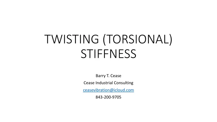 stiffness