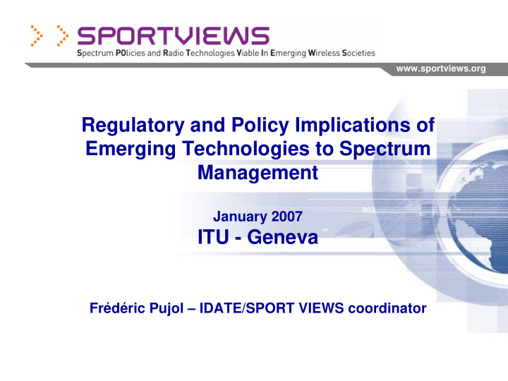 regulatory and policy implications of emerging