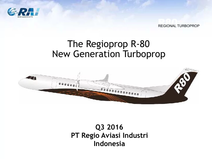 the regioprop r 80