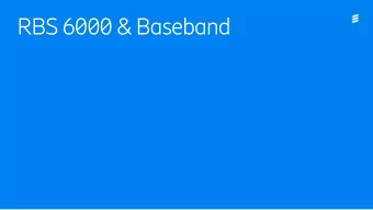 RBS 6000 &amp; Baseband  Why Invest in RBS 6000 &amp; Baseband  Learning Service ?  Better
