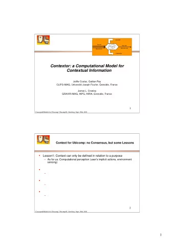 Ontology     Domain (world) = a network of states  S4  S3  S6  S2  S1  S  7