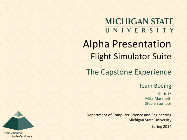 alpha presentation