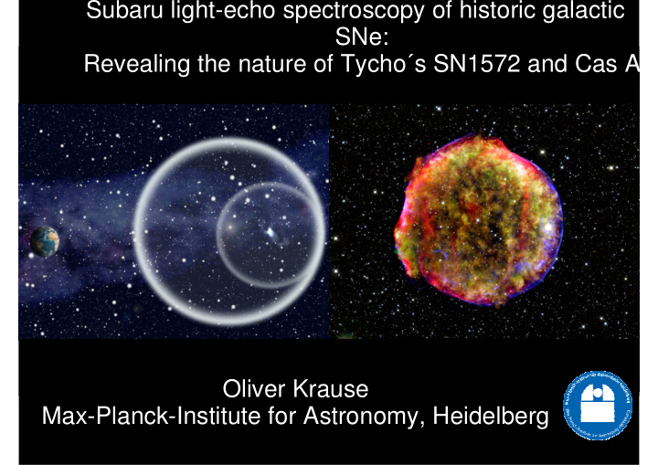subaru light echo spectroscopy of historic galactic sne