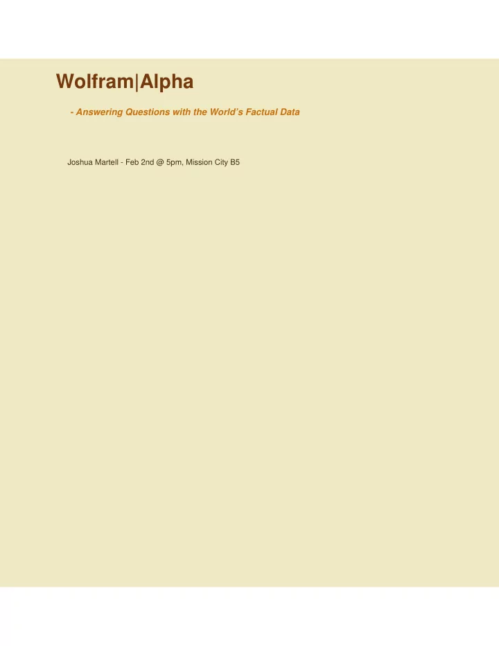 wolfram alpha