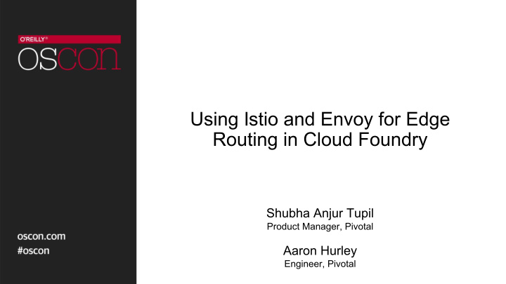 using istio and envoy for edge routing in cloud foundry