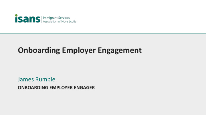 onboarding employer engagement