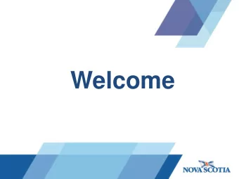 Welcome  Introductions  MQO Research  Department of Transportation and Infrastructure