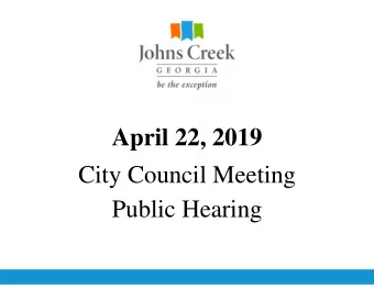 April 22, 2019  City Council Meeting  Public Hearing  RZ-19-003, VC-19-003-01 LOCATION: 5805 State