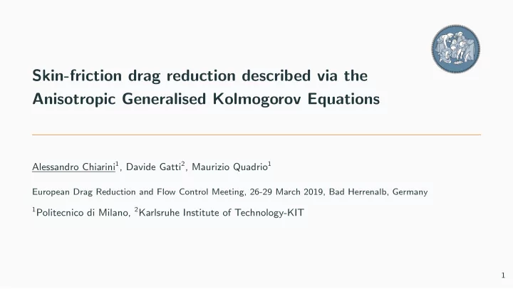 skin friction drag reduction described via the