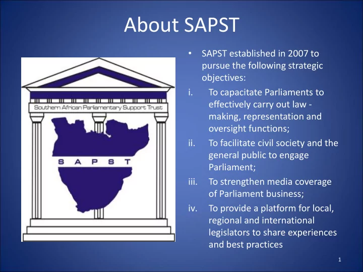 about sapst