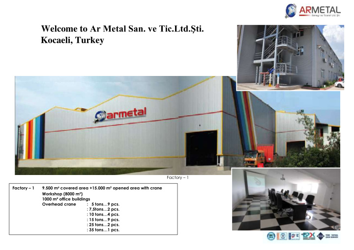 welcome to ar metal san ve tic ltd ti kocaeli turkey