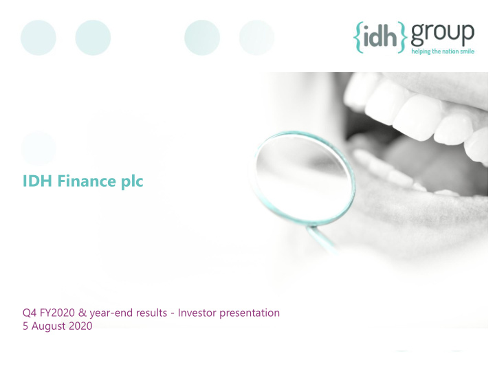 idh finance plc