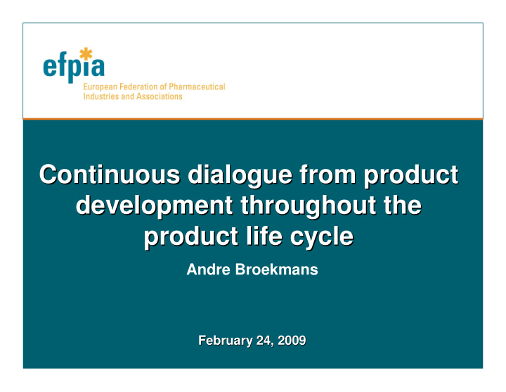 continuous dialogue from product continuous dialogue from