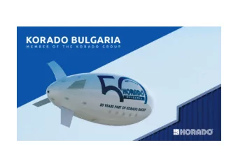 KORADO-BULGARIA AD  KORADO BULGARIA financial results  2018  STRATEGIC OBJECTIVES  2019