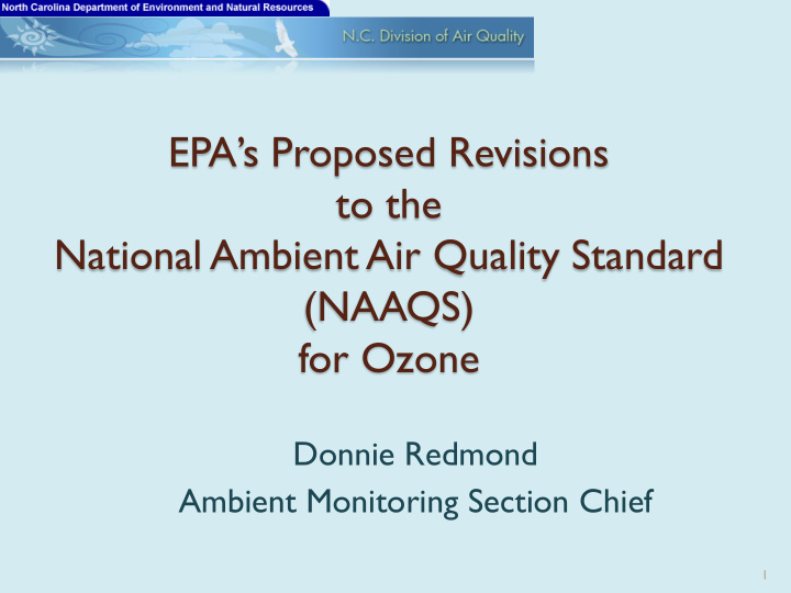 epa s proposed revisions to the national ambient air