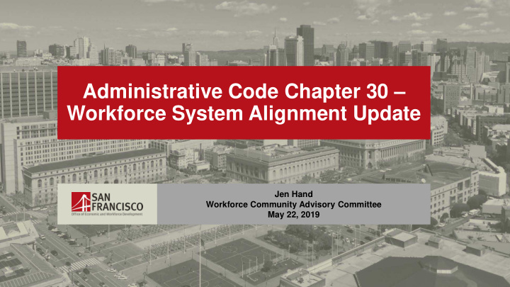 administrative code chapter 30 workforce system alignment