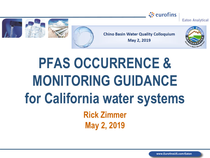 pfas occurrence amp