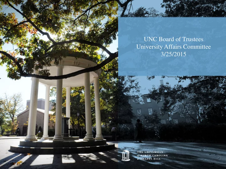 title race and place at unc
