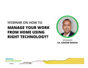 About the Speaker    Fellow Chartered Accountant with 20+ experience in  Domestic &amp;