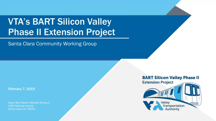 vta s bart silicon valley phase ii extension project