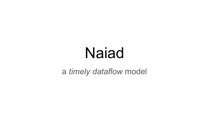 naiad