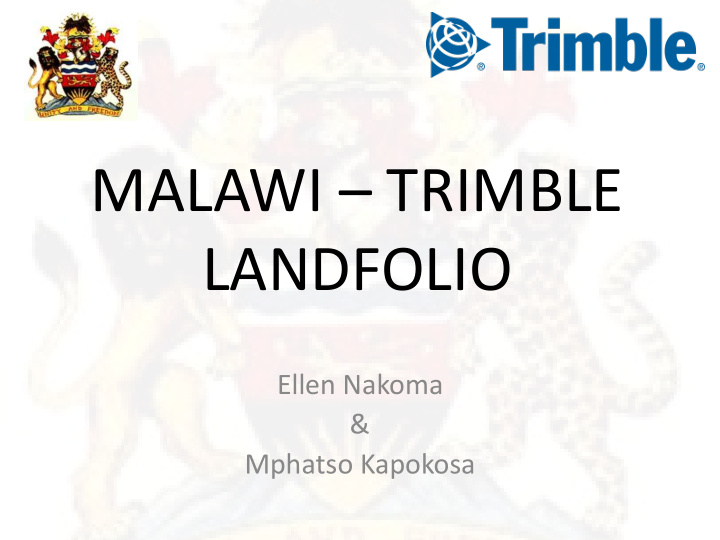malawi trimble landfolio