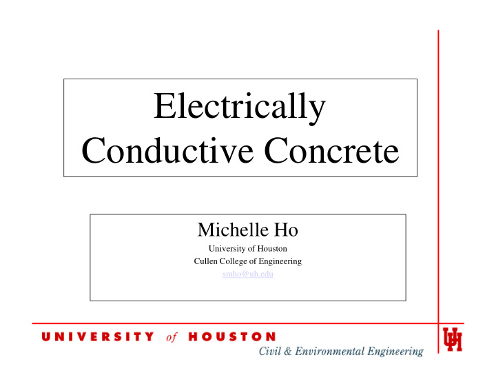 electrically conductive concrete